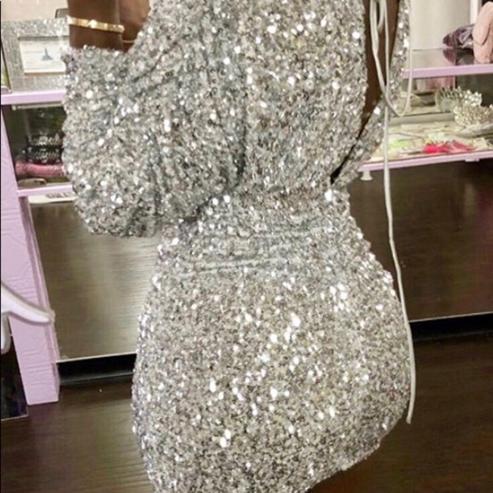 Sequin mini dress